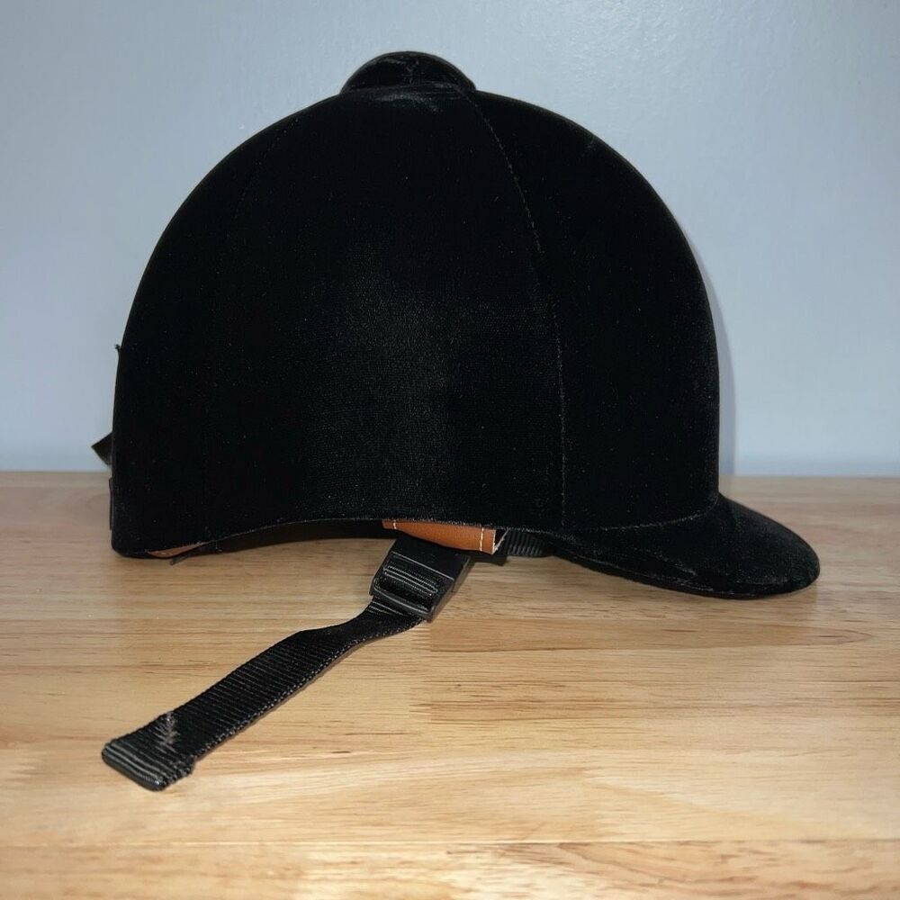 Lexington Safety Products, Equestrian Riding Helmet Black Velvet Model 0V120 6.5